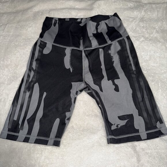 Women's ADIDAS Thebe Magugu Bike Shorts Black Gray SIZE Medium - Picture 1 of 9